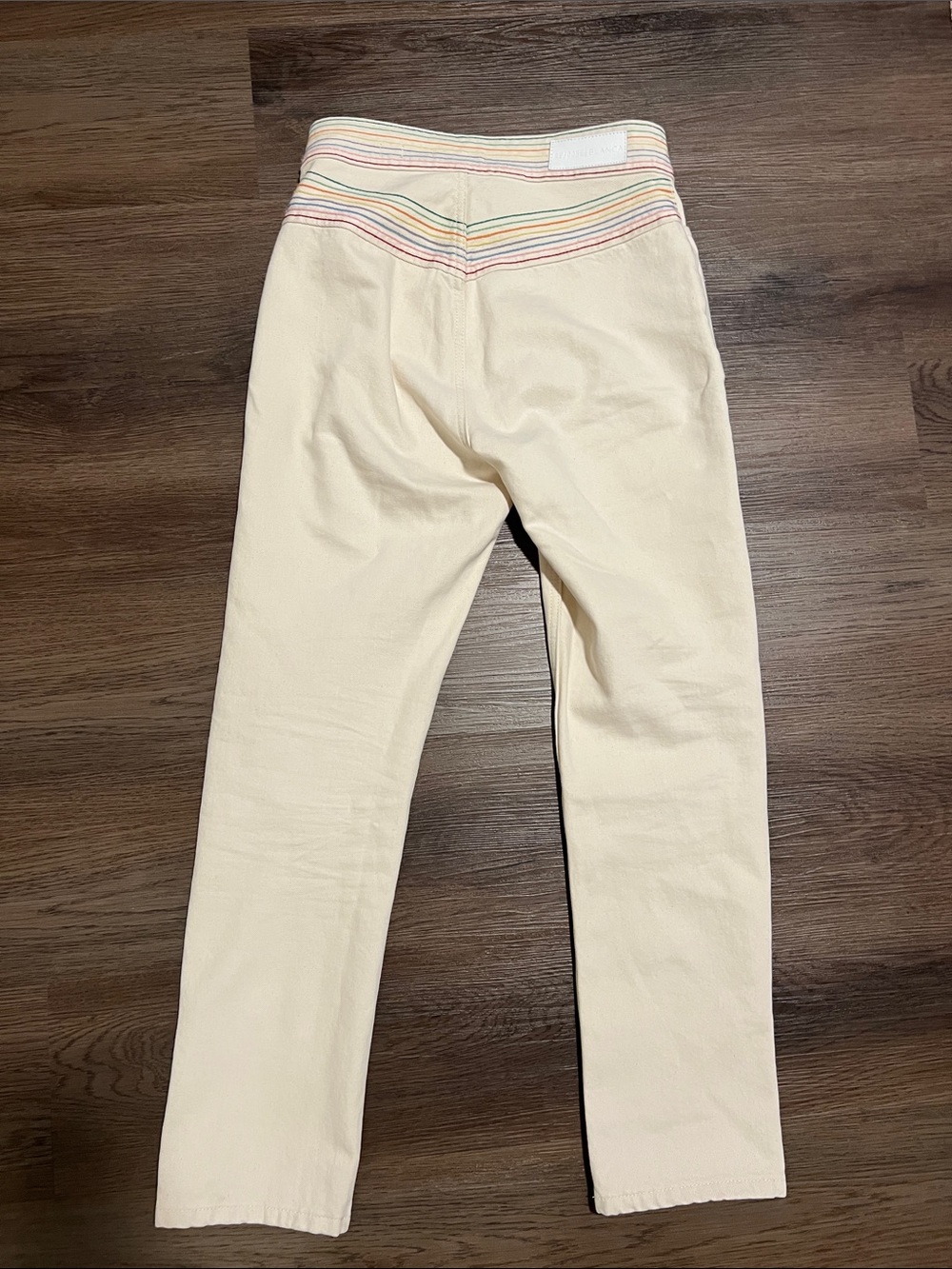 Re/done blanca white cream jeans rainbow - Picture 4 of 4
